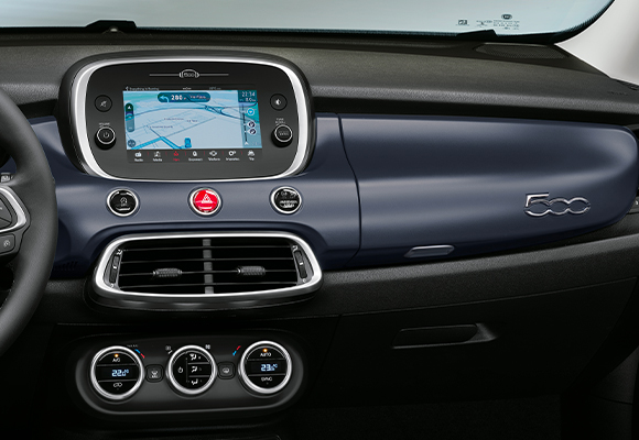 BLUE TECHNO DASHBOARD FASCIA